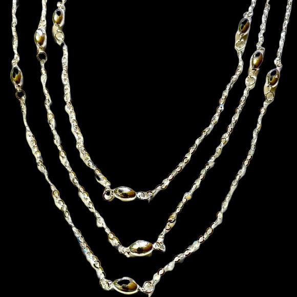Milor Sterling Silver Beaded Chain Necklace - Picture 2 of 7